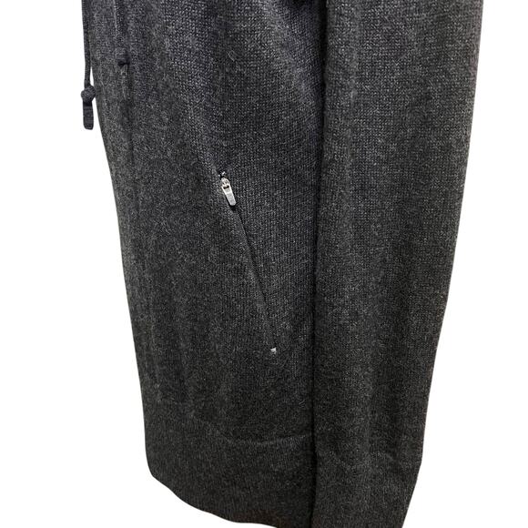 Telluride Clothing Womens Charcoal Wool Blend Cowl Neck Long Sleeve Dress Sz L - Picture 3 of 12